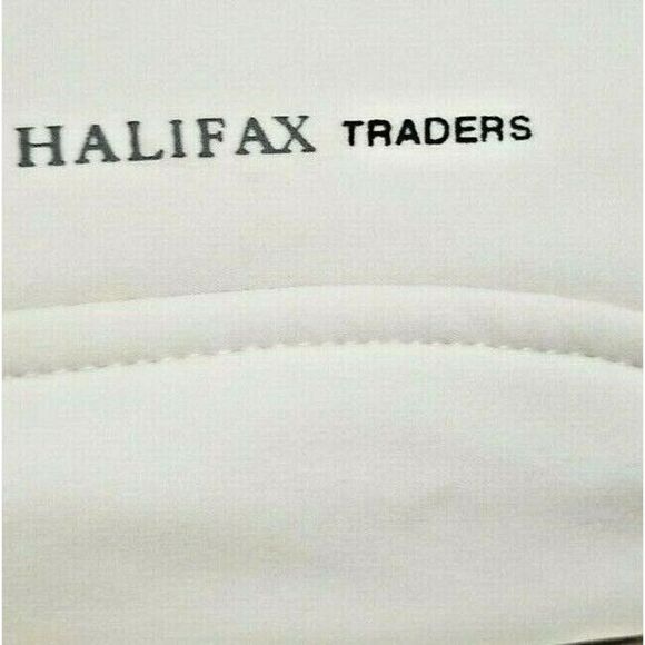 Halifax Traders Women's Small Puffer Coat Zip Up Eggshell/Black‎ Jacket Size S - Picture 7 of 10